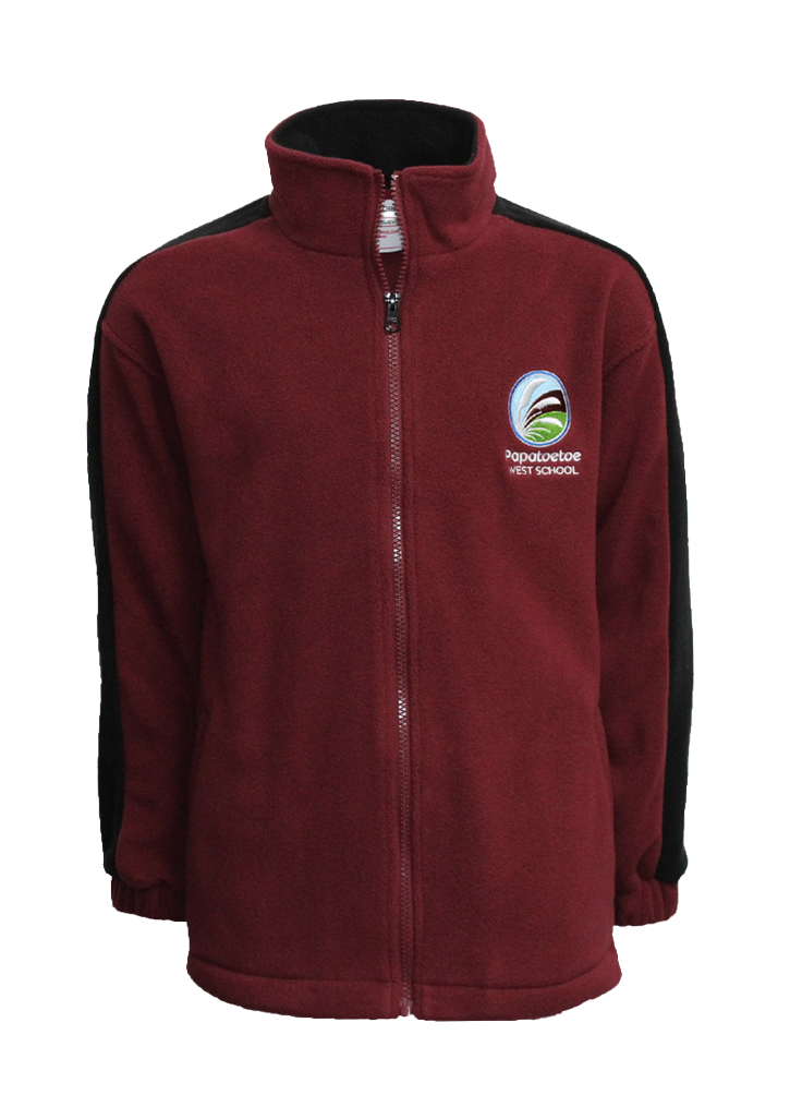 Papatoetoe West Fleece Maroon/Black